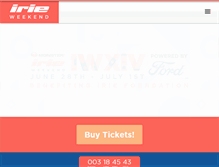 Tablet Screenshot of irieweekend.com